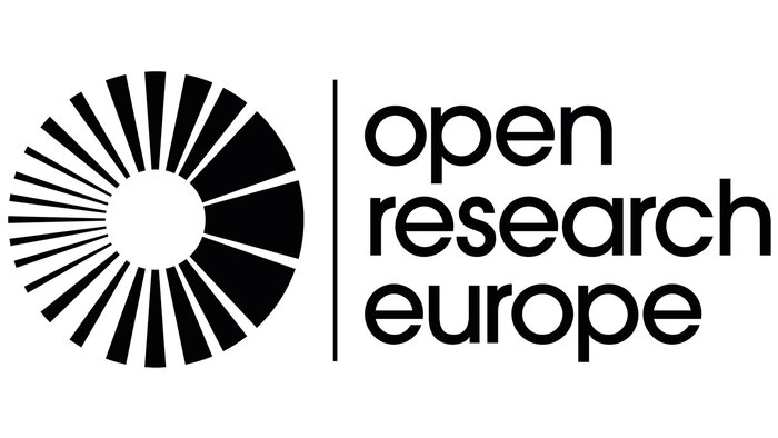 Schwarzwei&szlig;es Logo von Open Research Europe