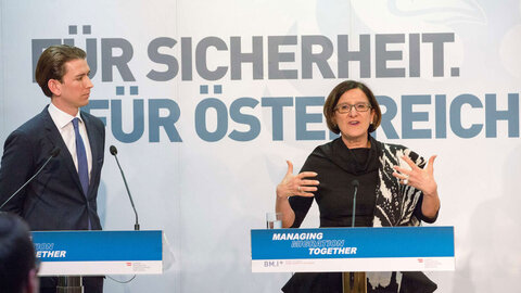 Sebastian Kurz und Mikl Leitner