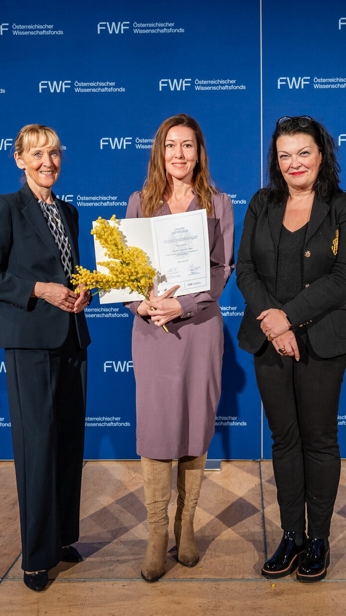FWF-ESPRIT-Awards 2026 Auszeichnung auf der Bühne der Wiener Urania