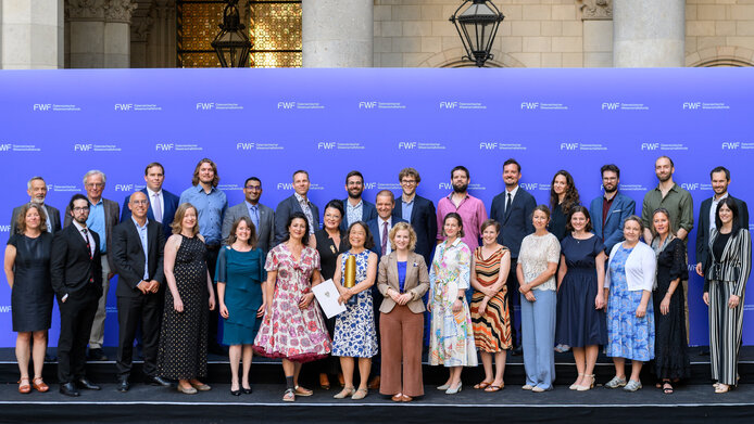 Group picture of the FWF ASTRA and Wittgenstein Award winners