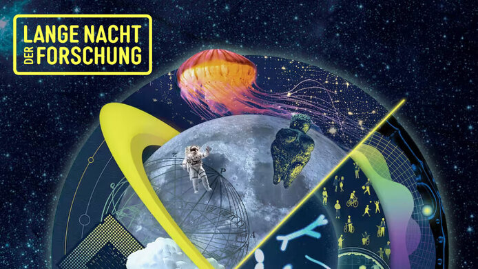 Sujet Lange Nacht der Forschung inklusive Logo