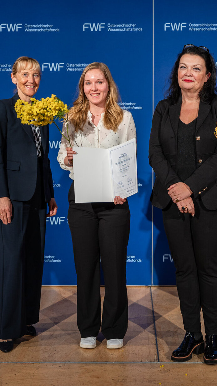 FWF-ESPRIT-Awards 2026 Auszeichnung auf der Bühne der Wiener Urania