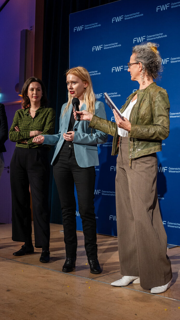 FWF-ESPRIT-Awards 2026 Auszeichnung auf der Bühne der Wiener Urania