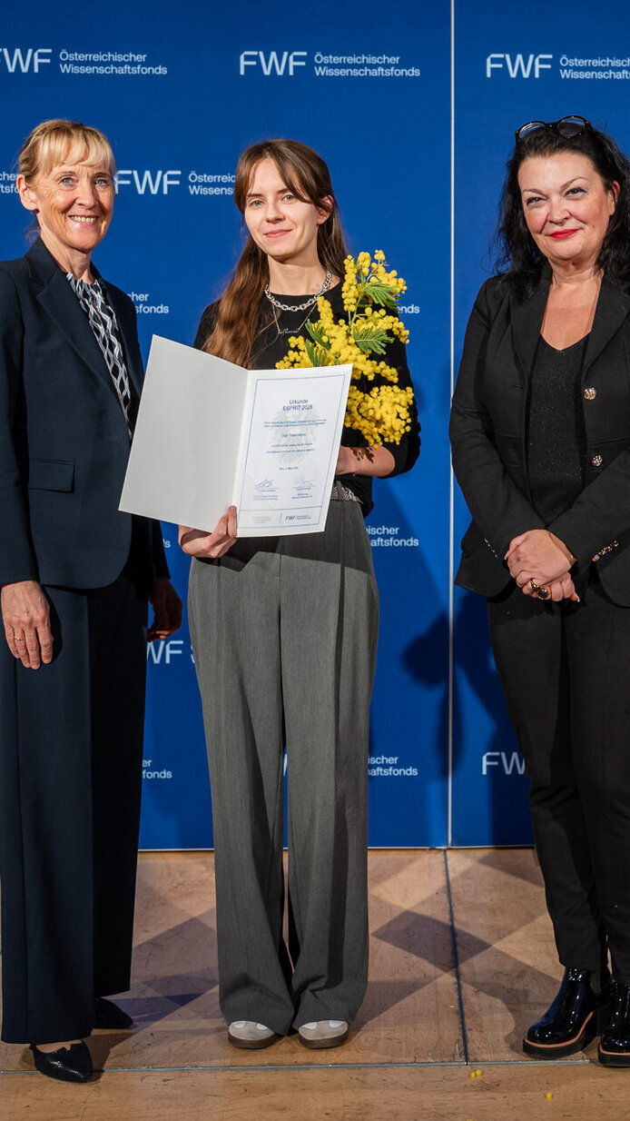FWF-ESPRIT-Awards 2026 Auszeichnung auf der Bühne der Wiener Urania