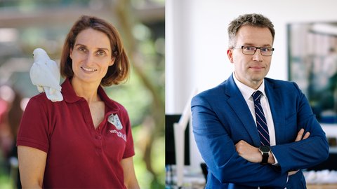 Alice Auersperg und Johannes Kopf im Porträt