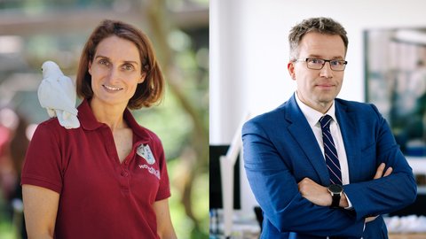 Alice Auersperg und Johannes Kopf im Porträt