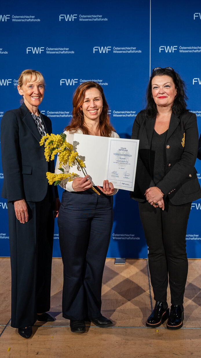 FWF-ESPRIT-Awards 2026 Auszeichnung auf der Bühne der Wiener Urania