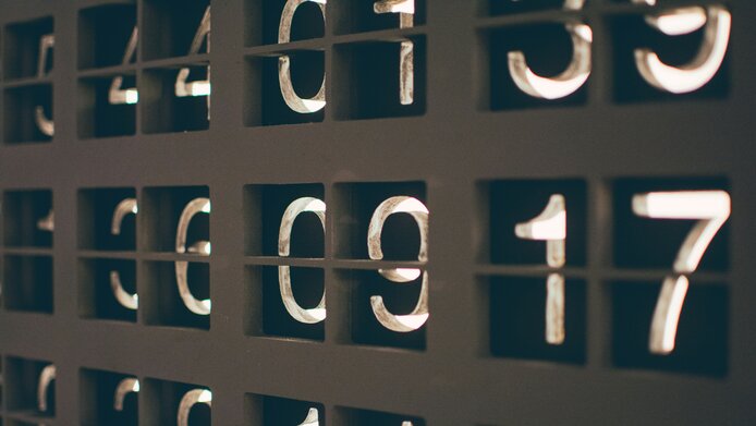 Picture of different numbers