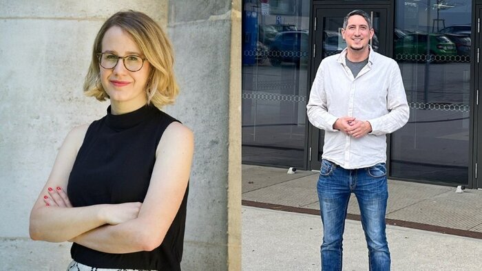 Kathrin Karsay und Fabian Scheck im Portr&auml;t