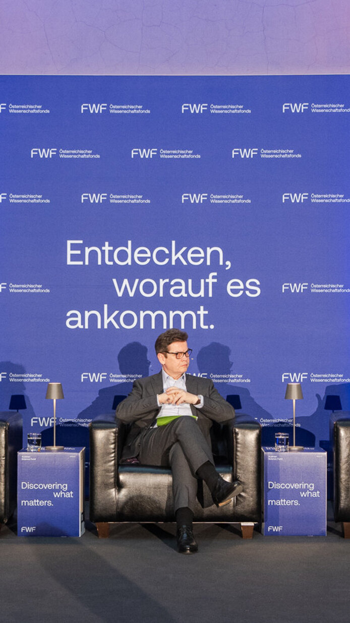 Matthias Weber, Ruth Breu, Christoph Neumayer, Gabriel Felbermayr und FWF-Präsident Christof Gattringer