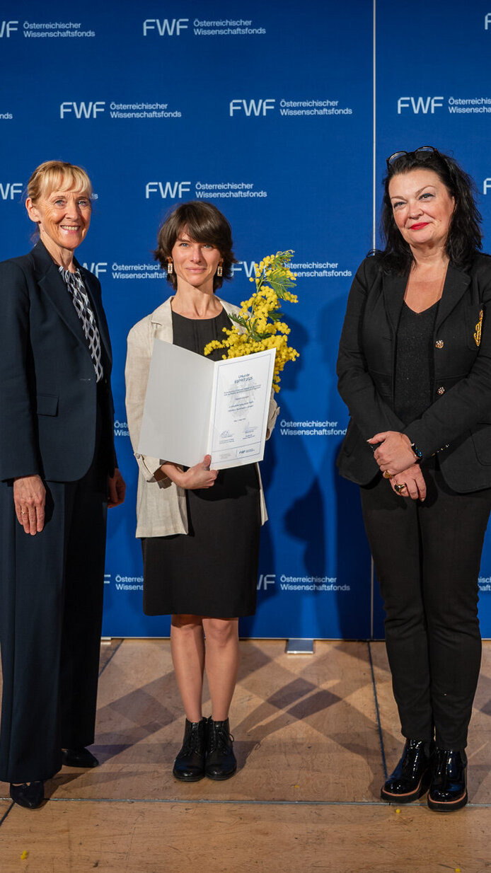 FWF-ESPRIT-Awards 2026 Auszeichnung auf der Bühne der Wiener Urania