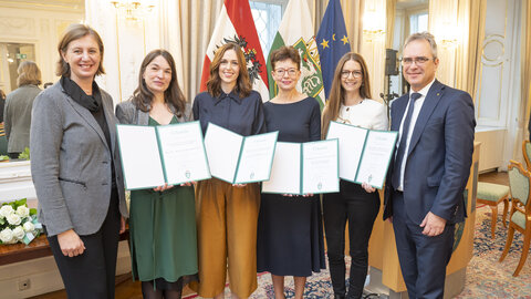 Gruppenbild von der Verleihung der Steirischen Forschungspreise 2023