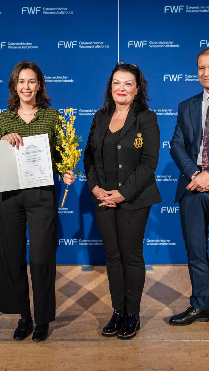 FWF-ESPRIT-Awards 2026 Auszeichnung auf der Bühne der Wiener Urania