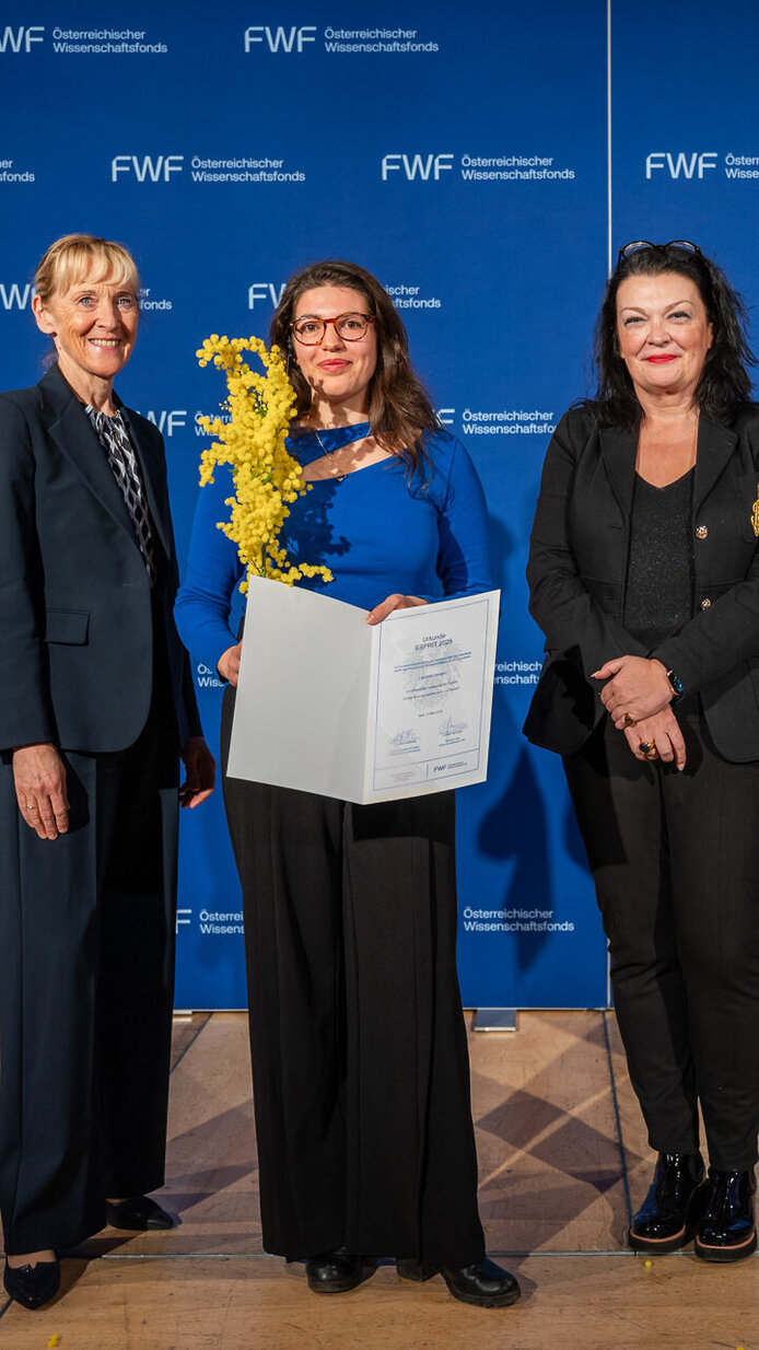 FWF-ESPRIT-Awards 2026 Auszeichnung auf der Bühne der Wiener Urania