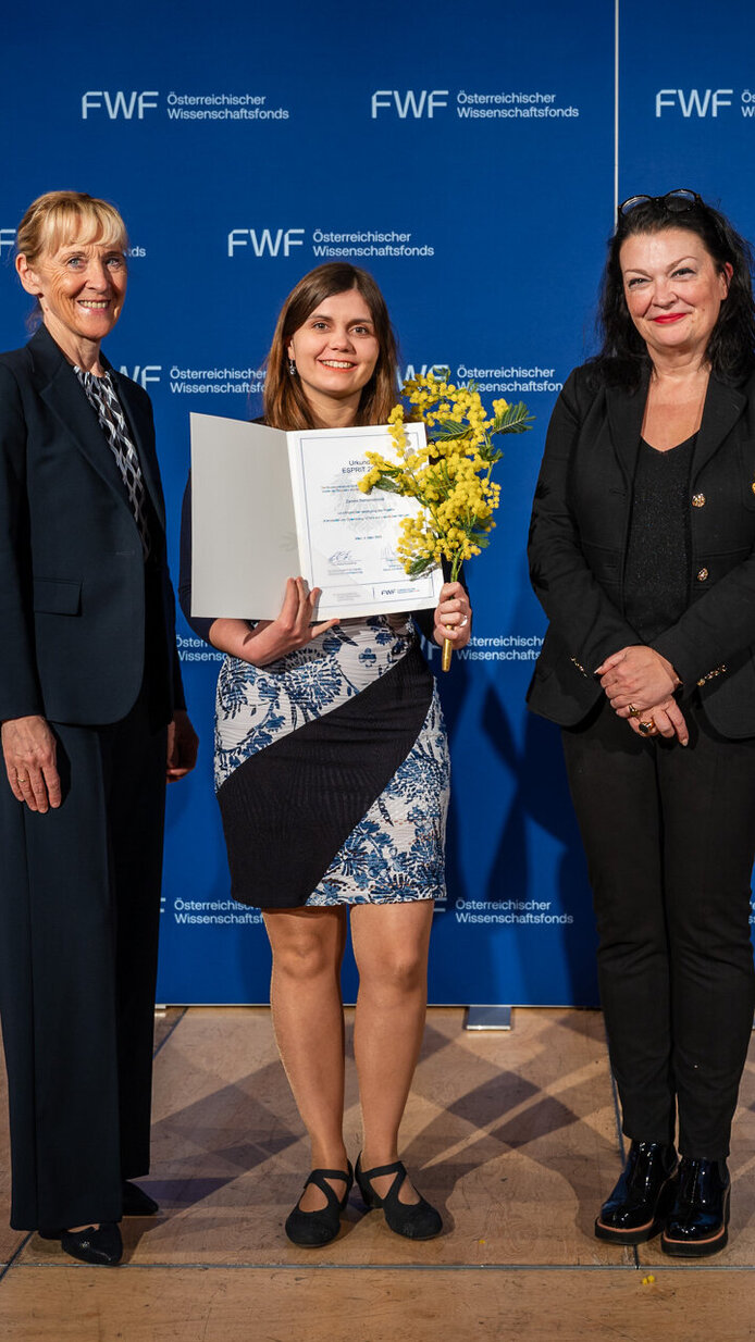 FWF-ESPRIT-Awards 2026 Auszeichnung auf der Bühne der Wiener Urania