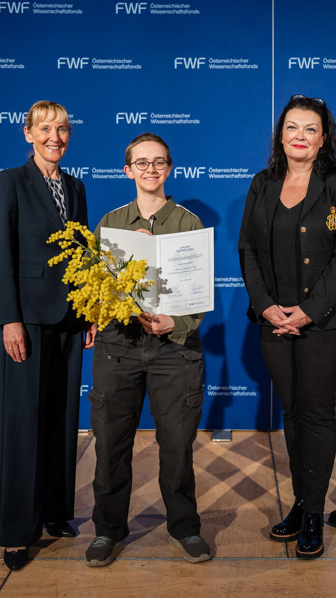 FWF-ESPRIT-Awards 2026 Auszeichnung auf der Bühne der Wiener Urania