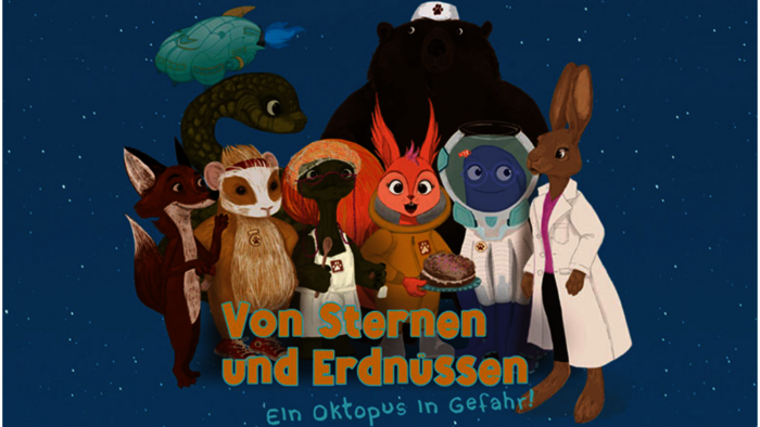 Cover eines Kinderbuchs mit vielen Tierillustrationen 