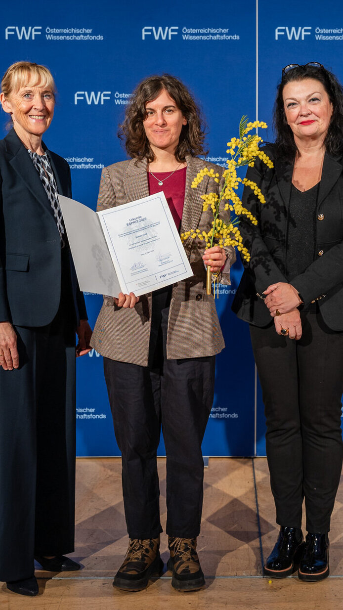 FWF-ESPRIT-Awards 2026 Auszeichnung auf der Bühne der Wiener Urania