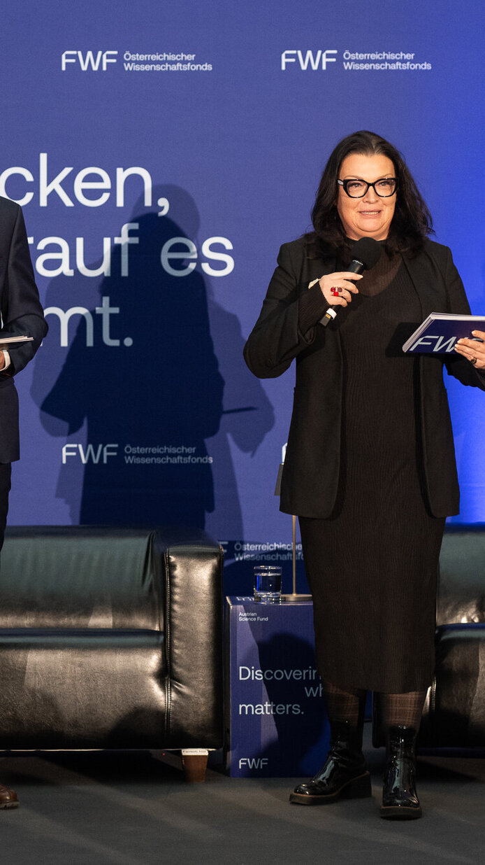 FWF-Präsident Christof Gattringer und FWF-Vizepräsidentin Ursula Jakubek