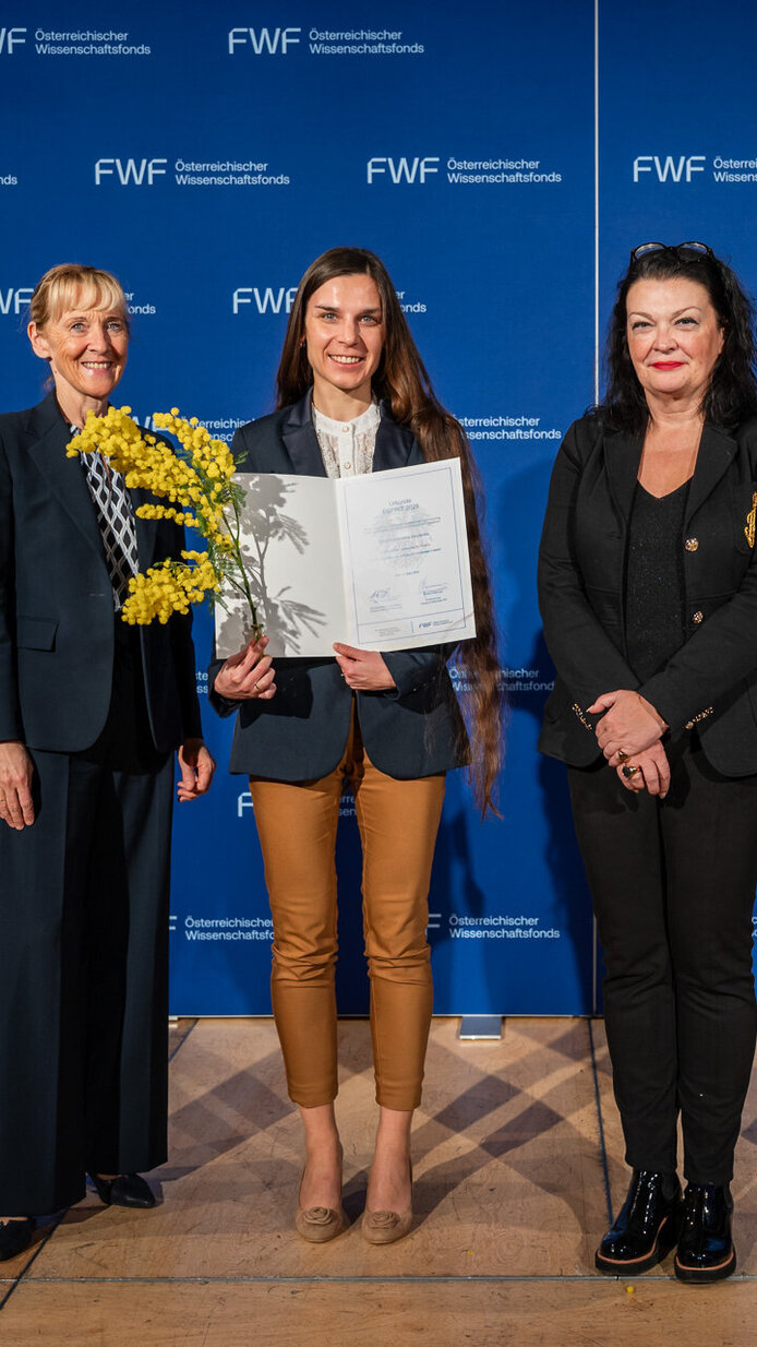 FWF-ESPRIT-Awards 2026 Auszeichnung auf der Bühne der Wiener Urania