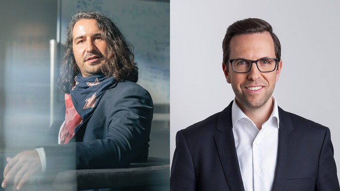 Richard K&uuml;ng und Christoph Knogler im Portr&auml;t