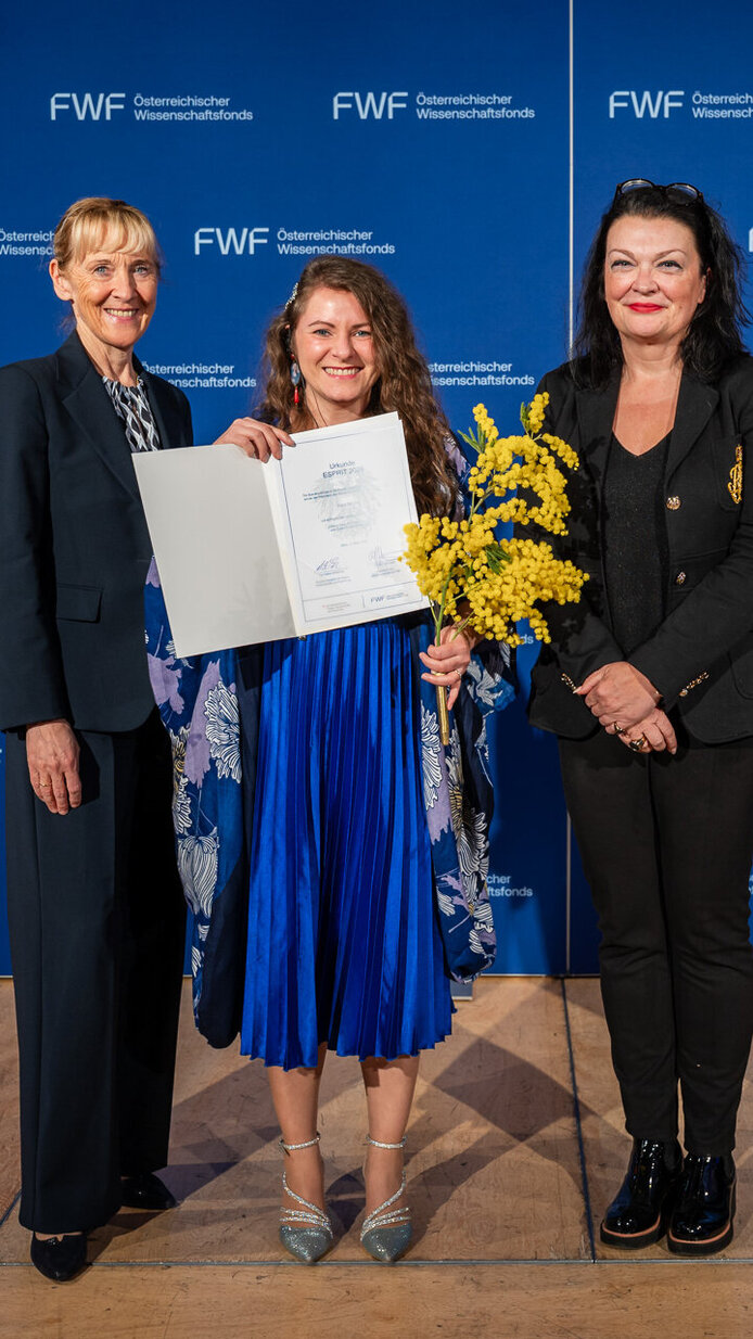FWF-ESPRIT-Awards 2026 Auszeichnung auf der Bühne der Wiener Urania