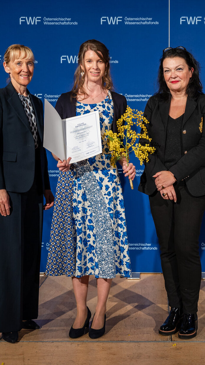 FWF-ESPRIT-Awards 2026 Auszeichnung auf der Bühne der Wiener Urania
